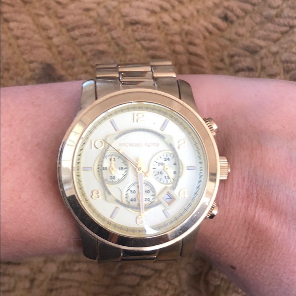 Oversized Gold Michael Kors Watch